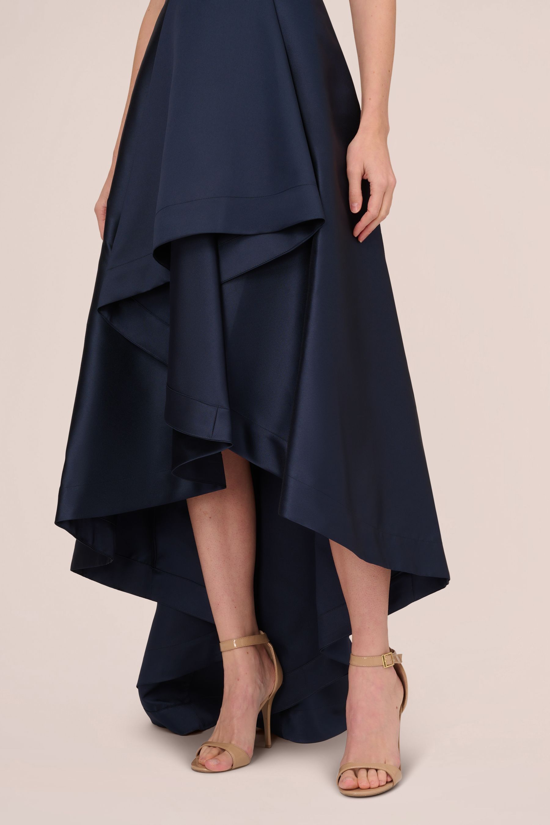 Buy Adrianna Papell Blue Mikado High Low Gown from Next Canada