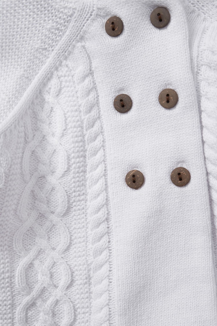 Rock-A-Bye Baby Boutique 100% Cotton Double Knit Hooded Cardigan - Image 3 of 3