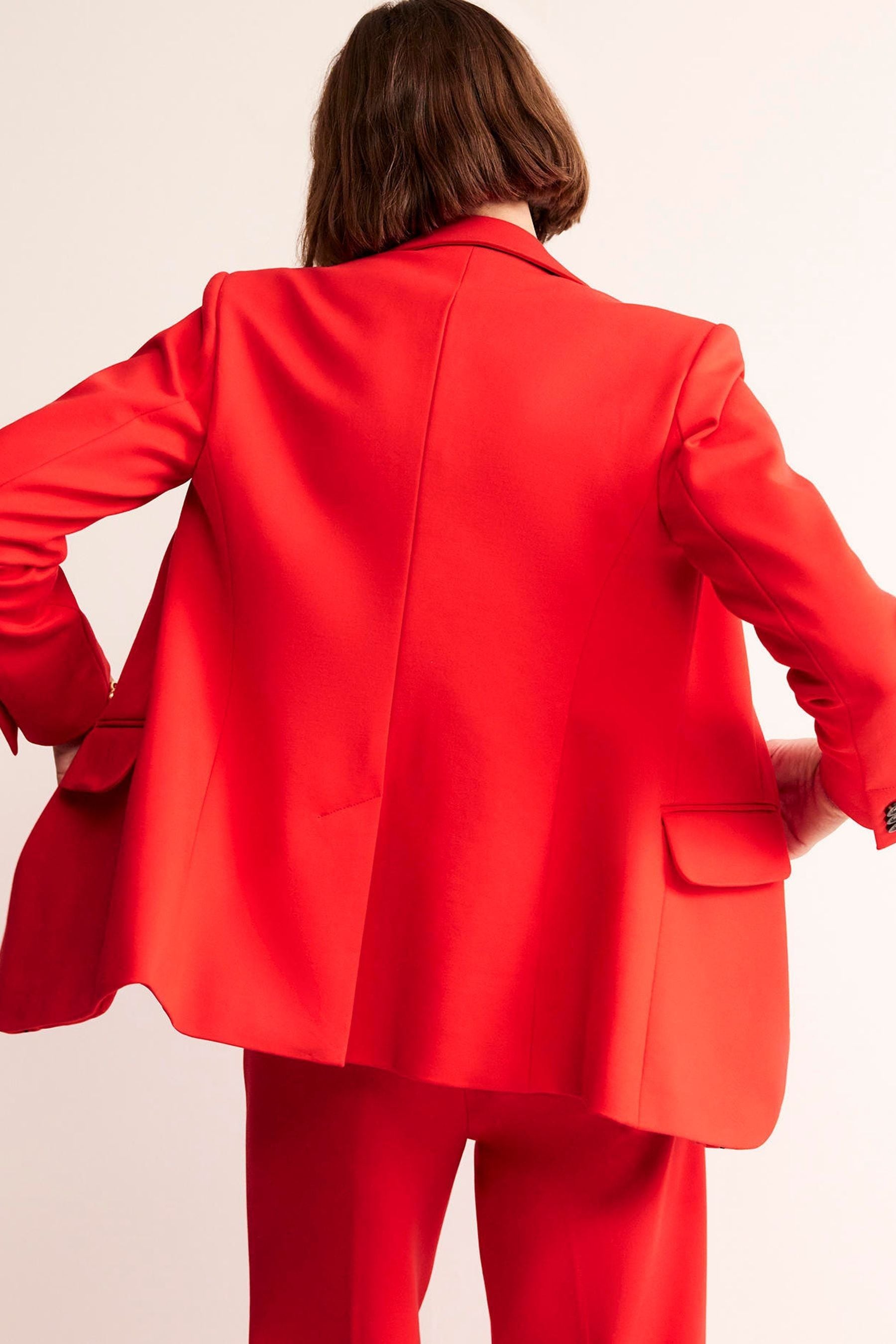 Boden red blazer outlet