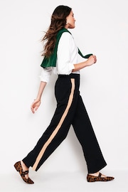 Boden Black Side Stripe Pull-on Trousers - Image 2 of 5