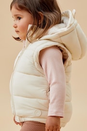 MORI Cream Recycled 3 In 1 Cosy Coat to Gilet - Image 2 of 7