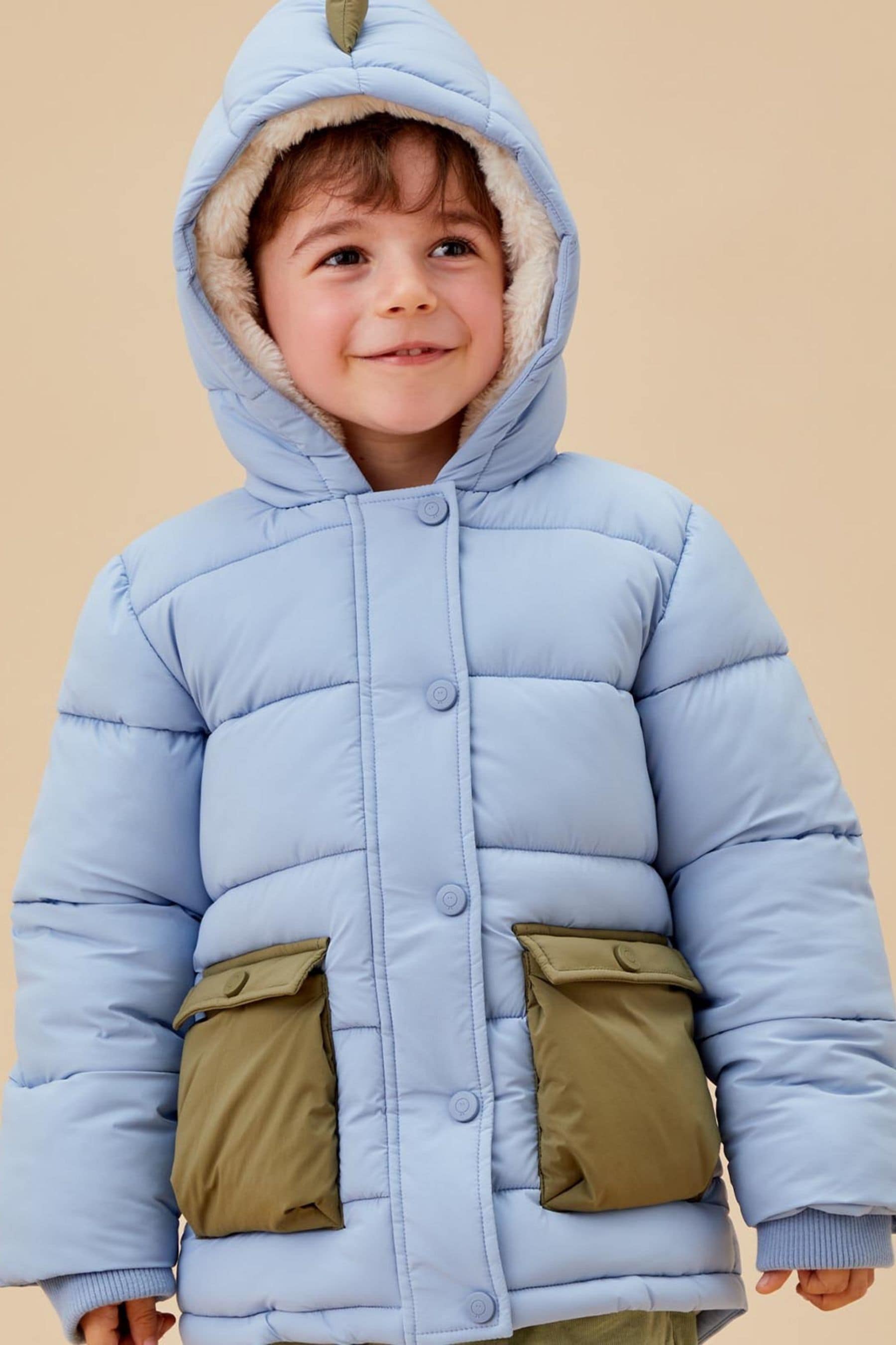 Buy MORI Blue Recycled 3 In 1 Cosy Dinosaur Coat to Gilet from the Next UK online shop