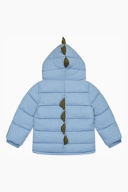 MORI Blue Recycled 3 In 1 Cosy Dinosaur Coat to Gilet - Image 6 of 7