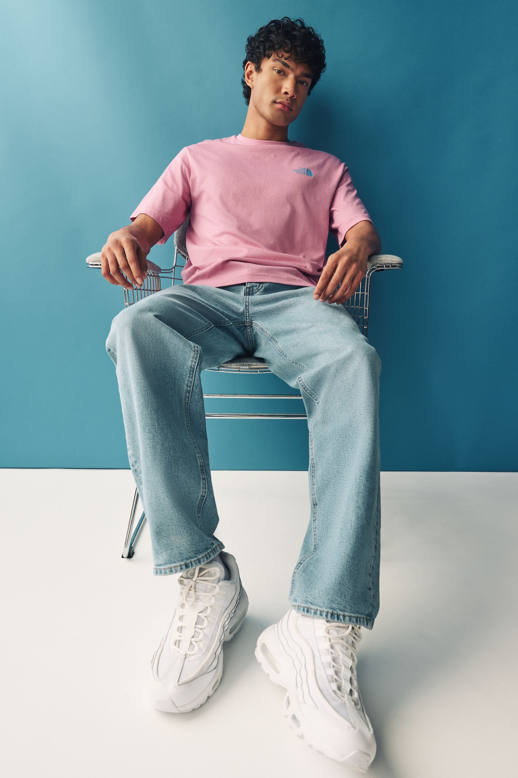Buy The North Face Pink Mens Back Print Relaxed 100 Cotton T Shirt from the Next UK online shop