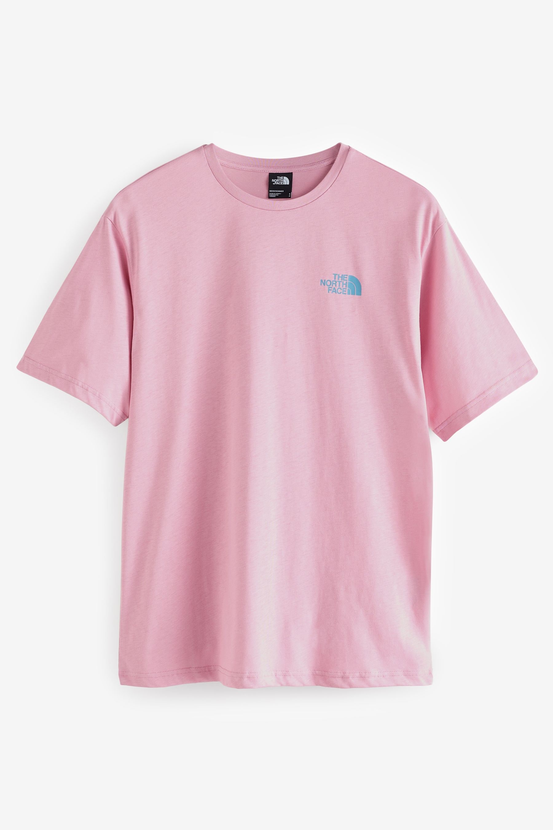 The North Face Pink Mens Back Print Relaxed TShirt
