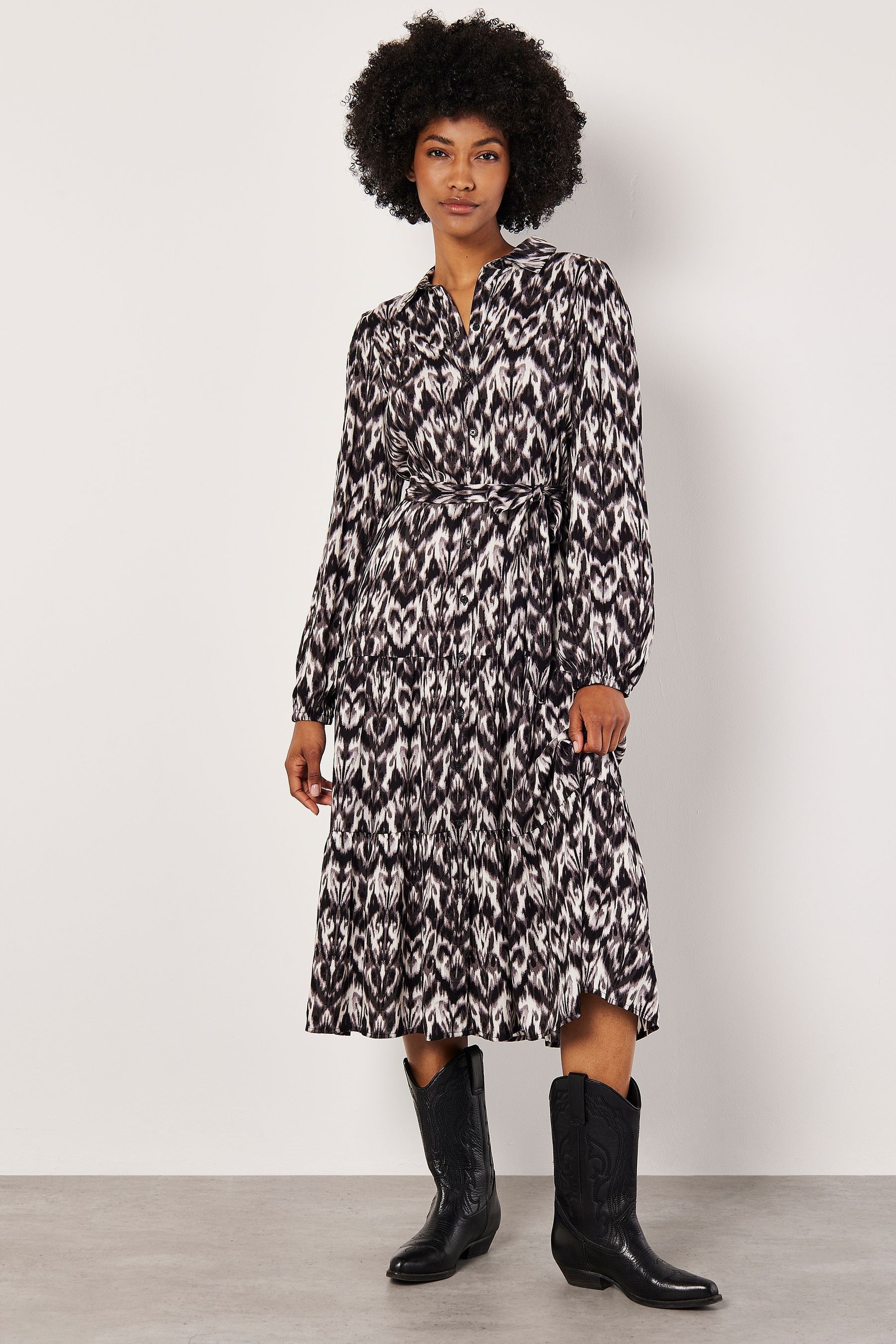 Ikat midi dress store