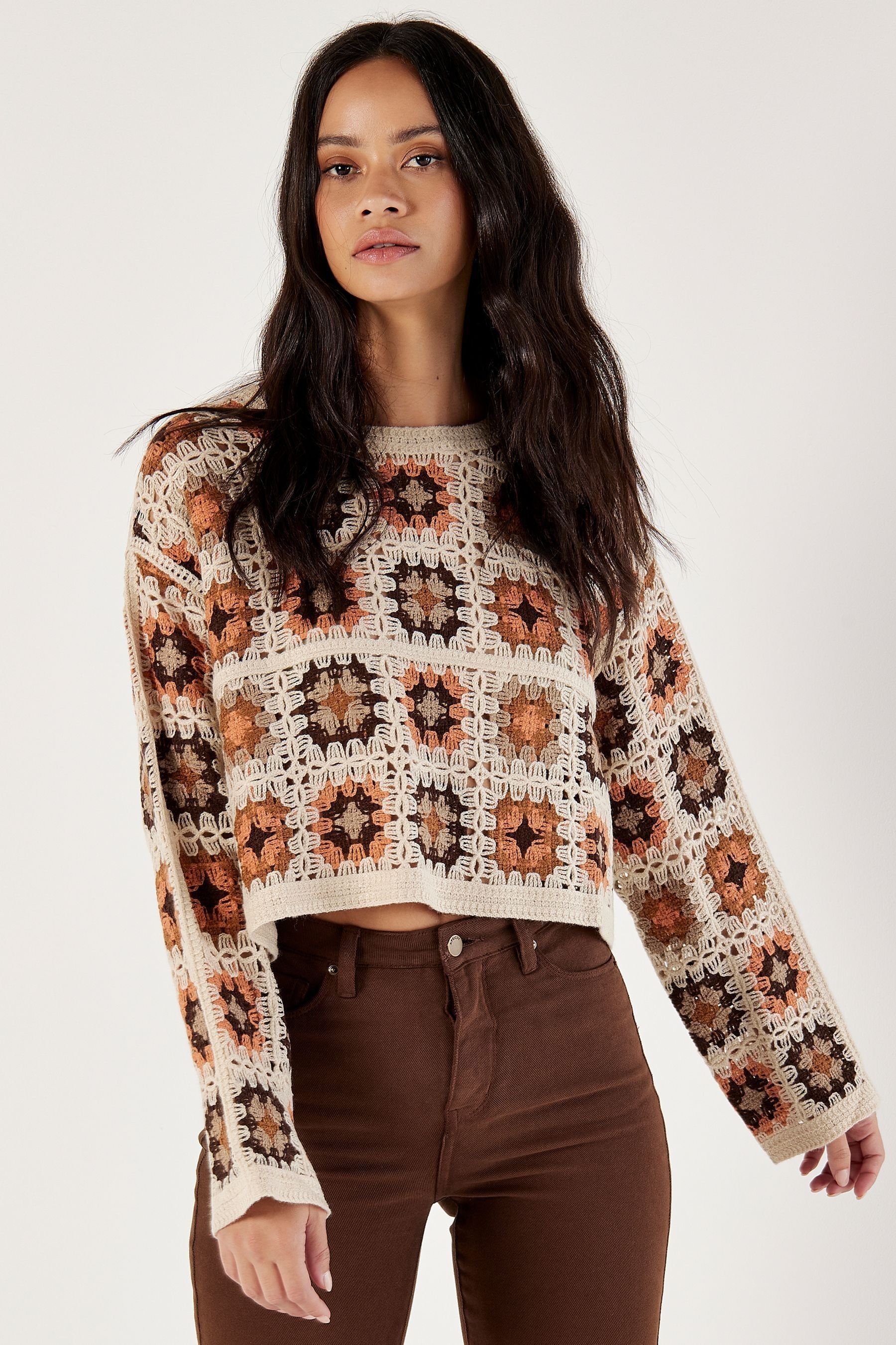 Cropped boxy jumper best sale