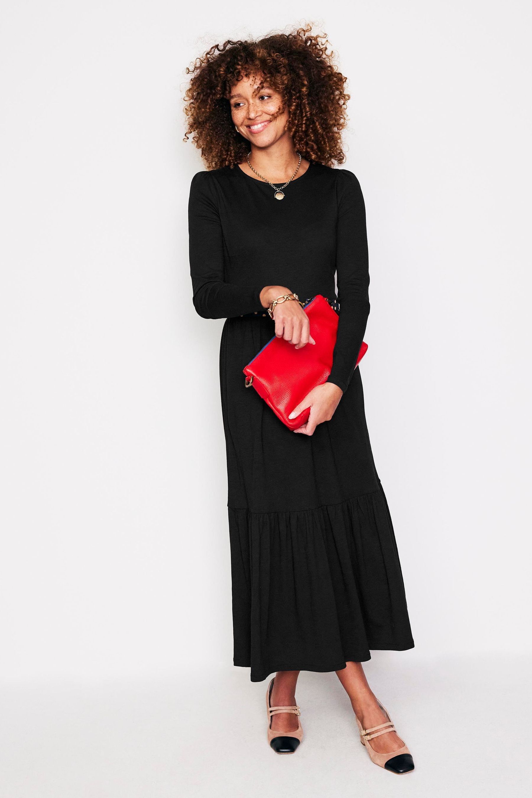 Boden black jersey dress 2025