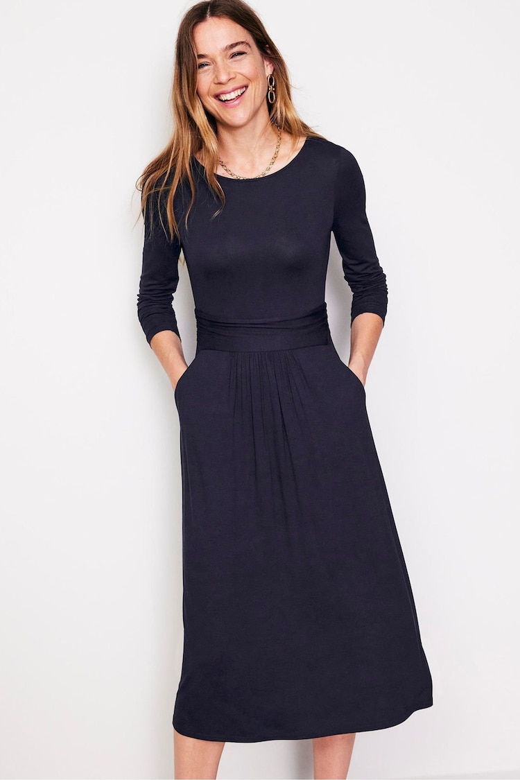 Boden Blue Tall Twisted Waist Jersey Dress - Image 1 of 5