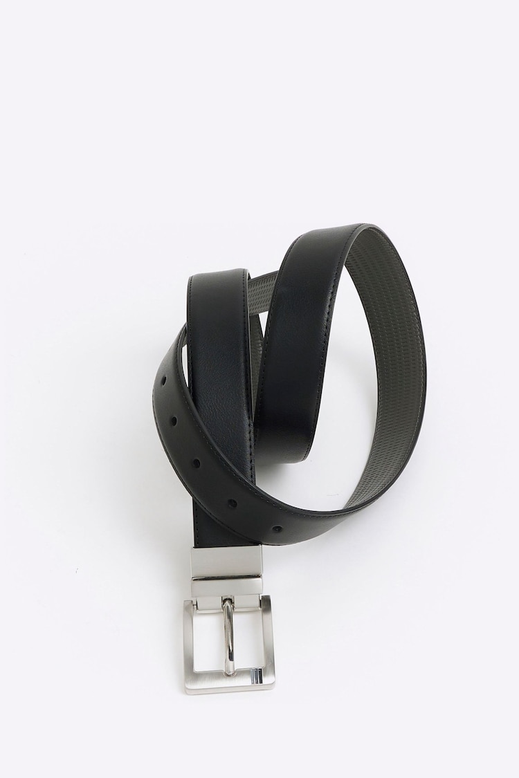 River Island Black Reversible Embossed Belt - Image 2 of 2