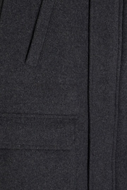 River Island Charcoal Wool Commuter Coat - Image 5 of 5