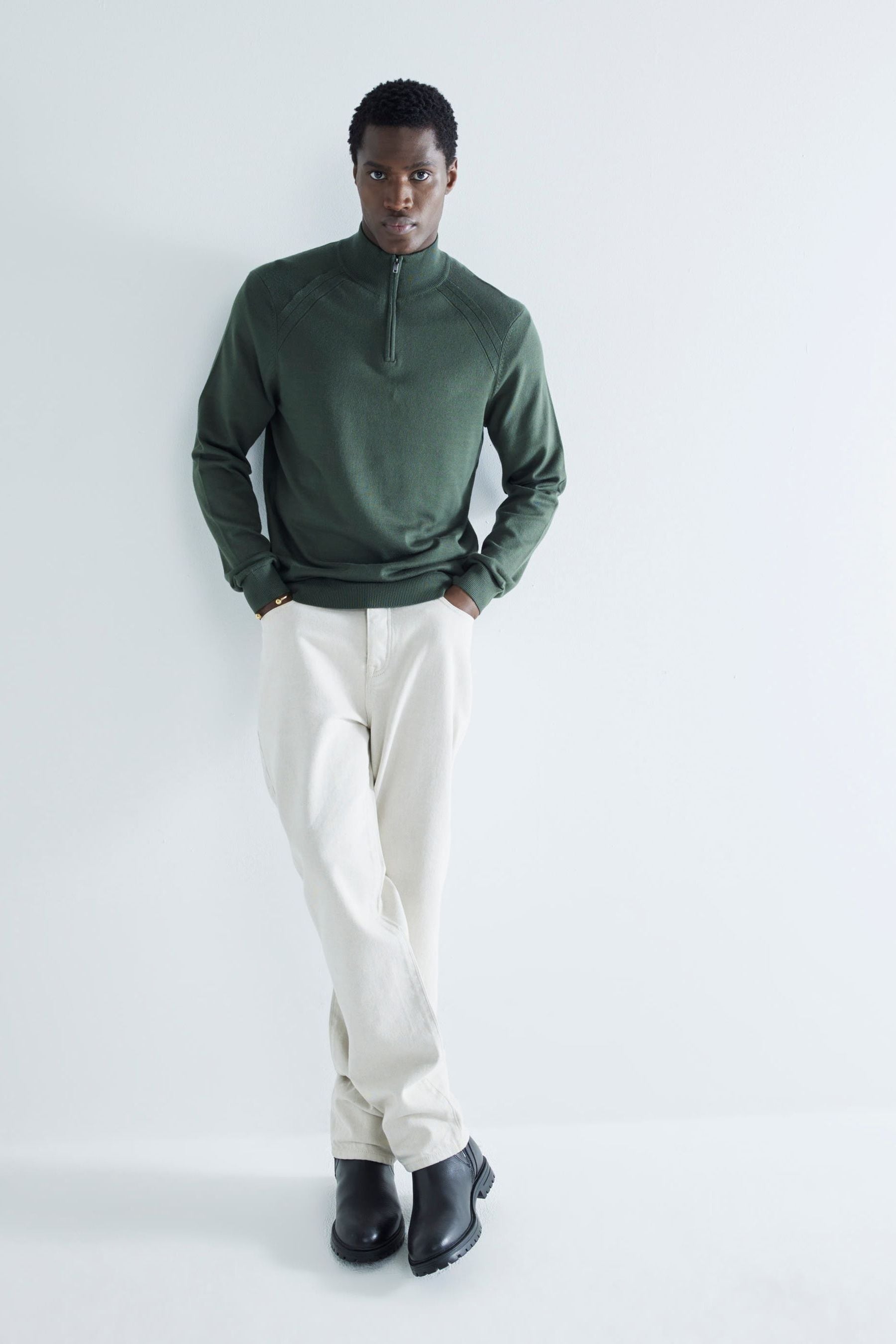 River island half zip 2025
