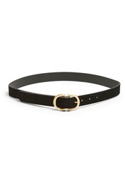 PIECES Black Suede Buckle Belt - Image 1 of 1