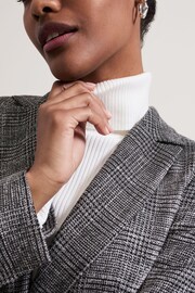 Phase Eight Grey Evie Check Blazer - Image 7 of 8