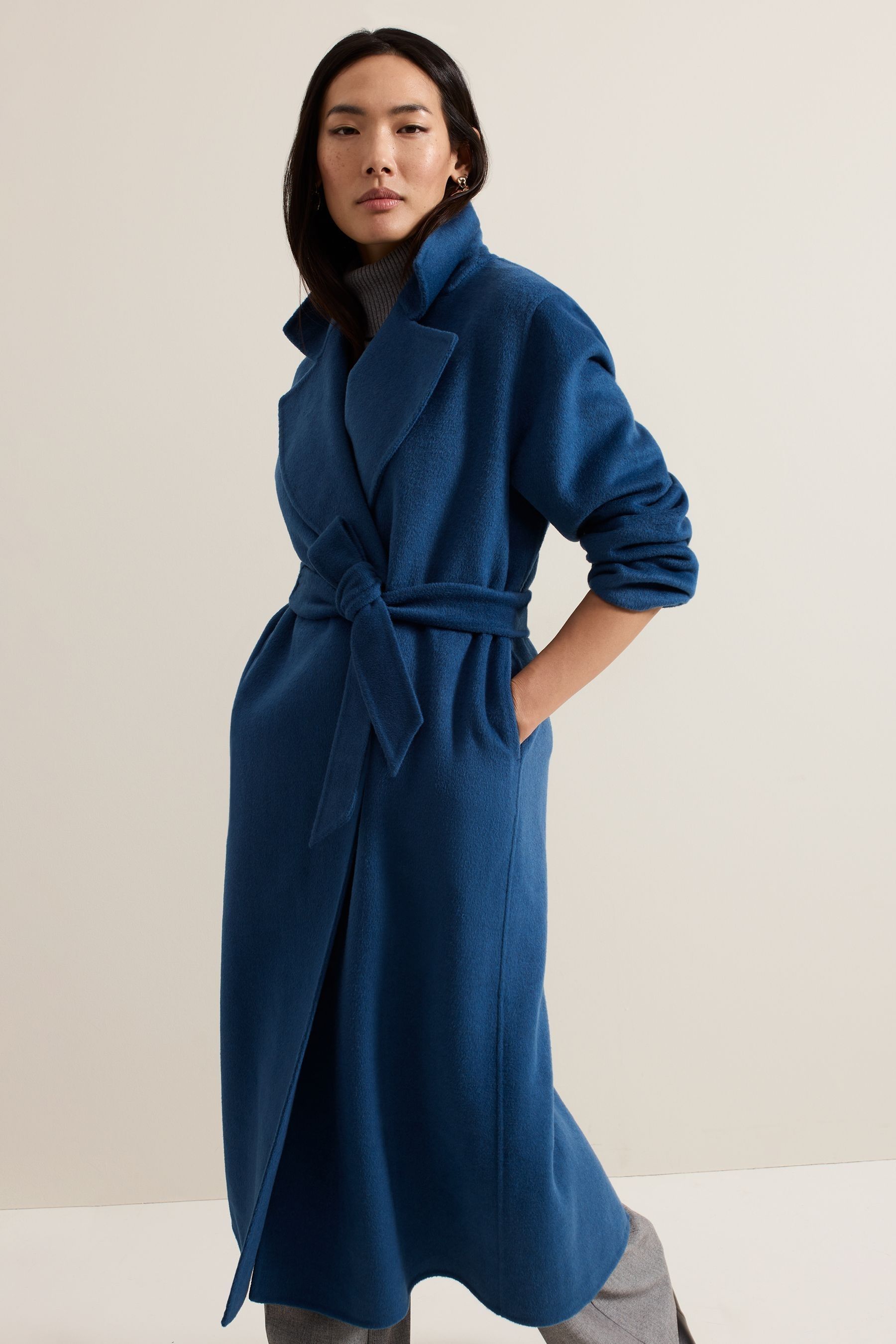 Blue coat wool deals