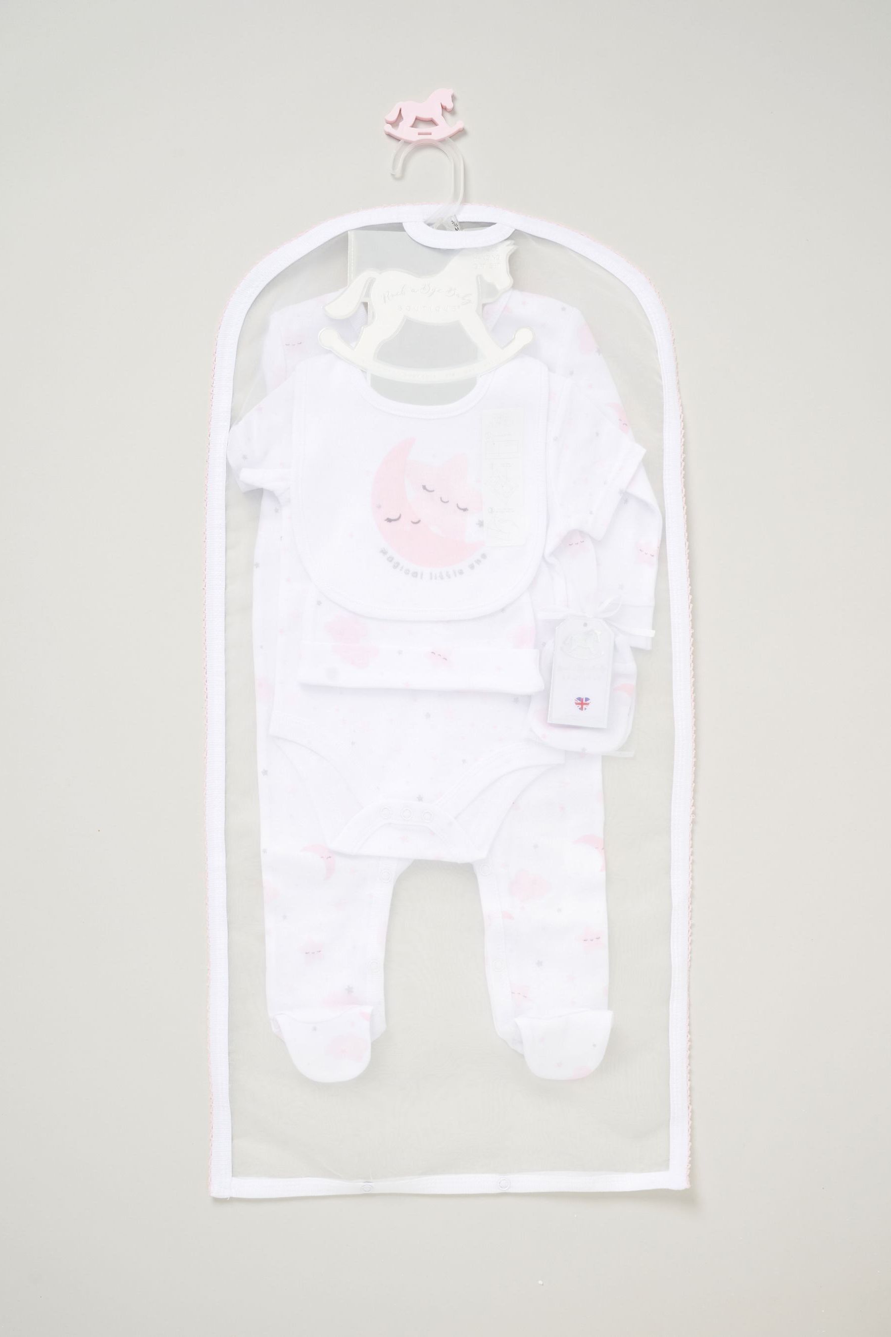 Rock A Bye Baby Boutique Baby 100 Cotton 5 Piece Gift Set