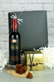 Le Bon Vin Bordeaux Red Wine Half Bottle & Truffles Gift - Image 1 of 1