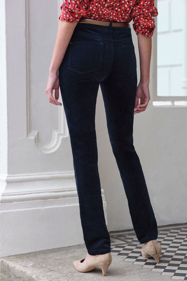 Pure Collection Washed Velvet Jeans - Image 2 of 3