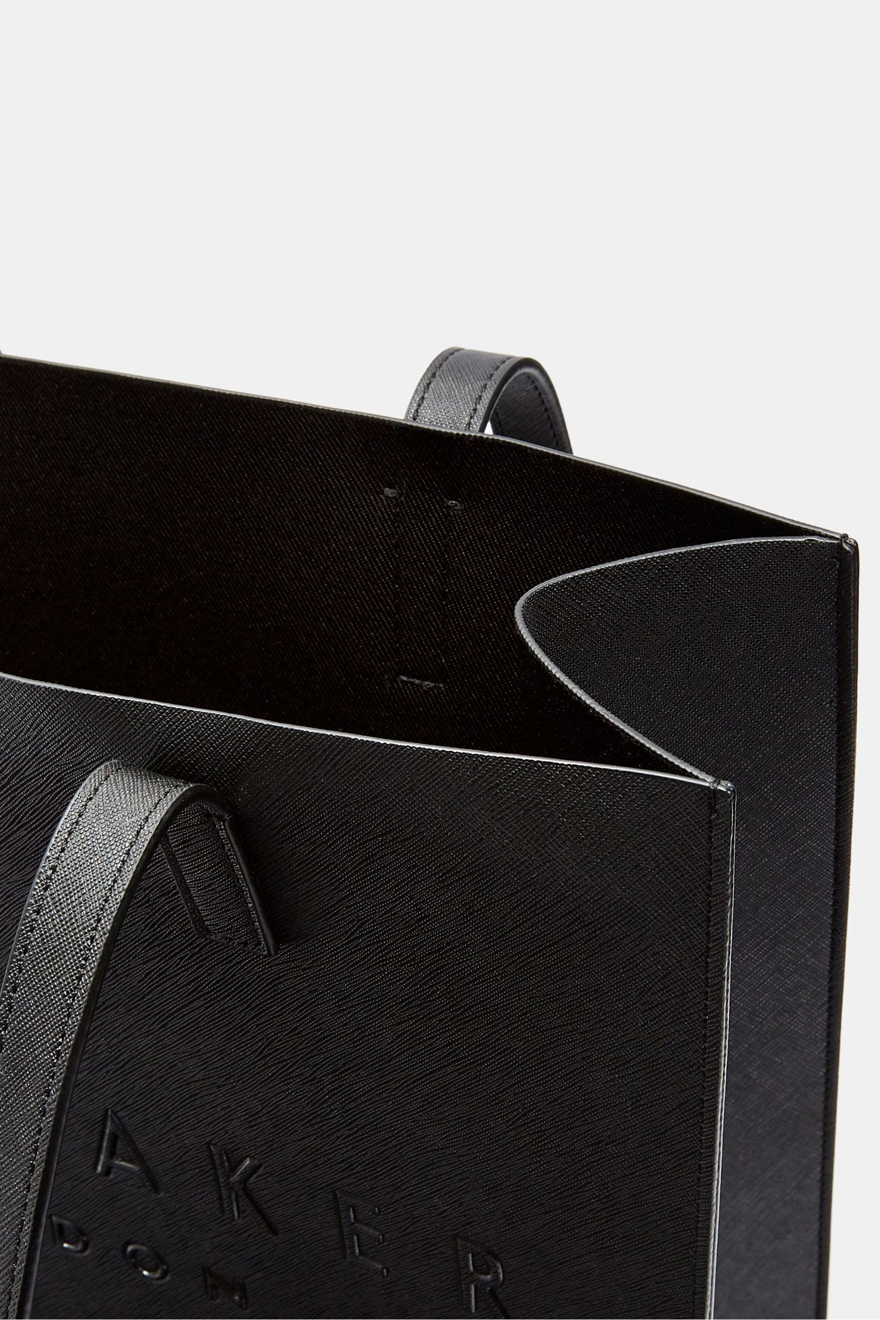 Ted Baker Black Soocon Crosshatch Large Icon Bag