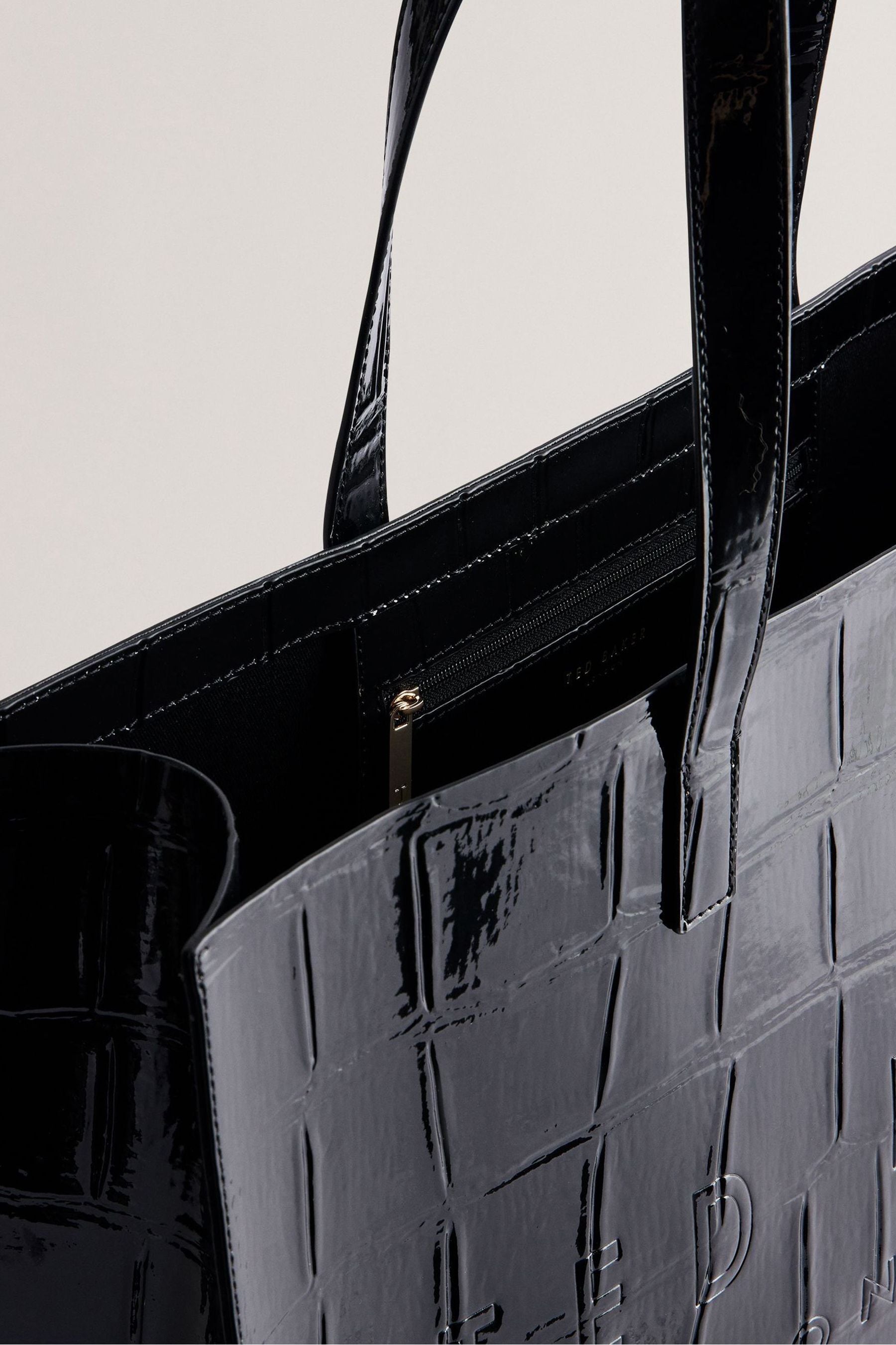 Buy Ted Baker Black Extra Large Allicon Croc Effect Icon Bag from Next United Arab Emirates