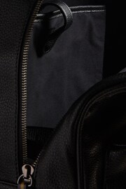 Ted Baker Black 100% Cotton Kaileb Pu Webbing Backpack - Image 6 of 7