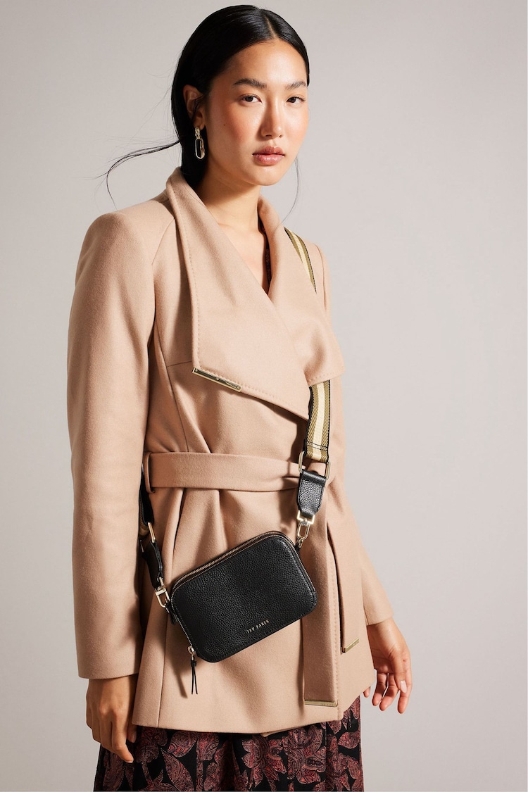 Ted Baker Black Mini Stunna Webbing Cross-Body Bag - Image 6 of 6