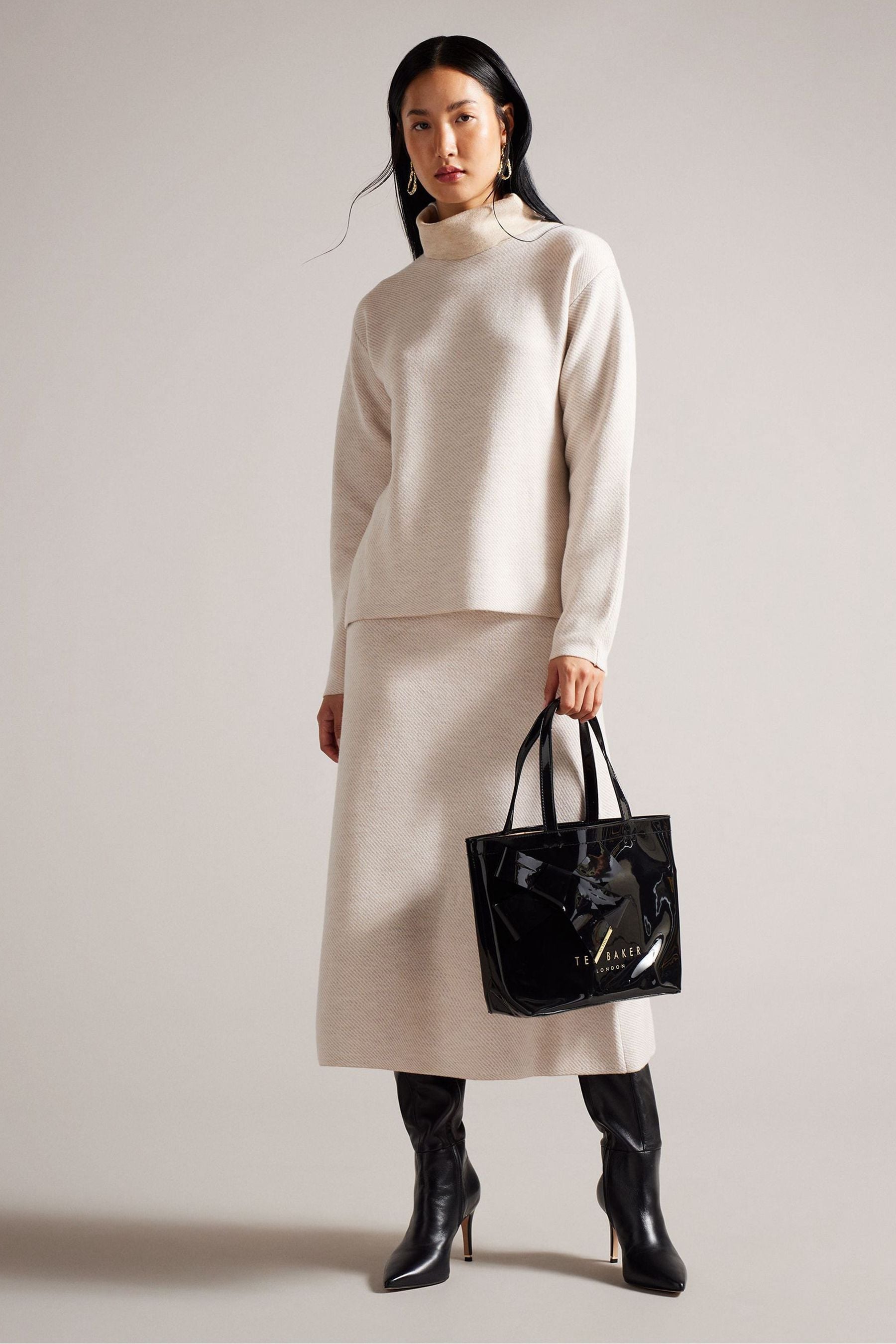 Buy Ted Baker Black Nikicon Knot Bow Small Icon Bag from Next Luxembourg