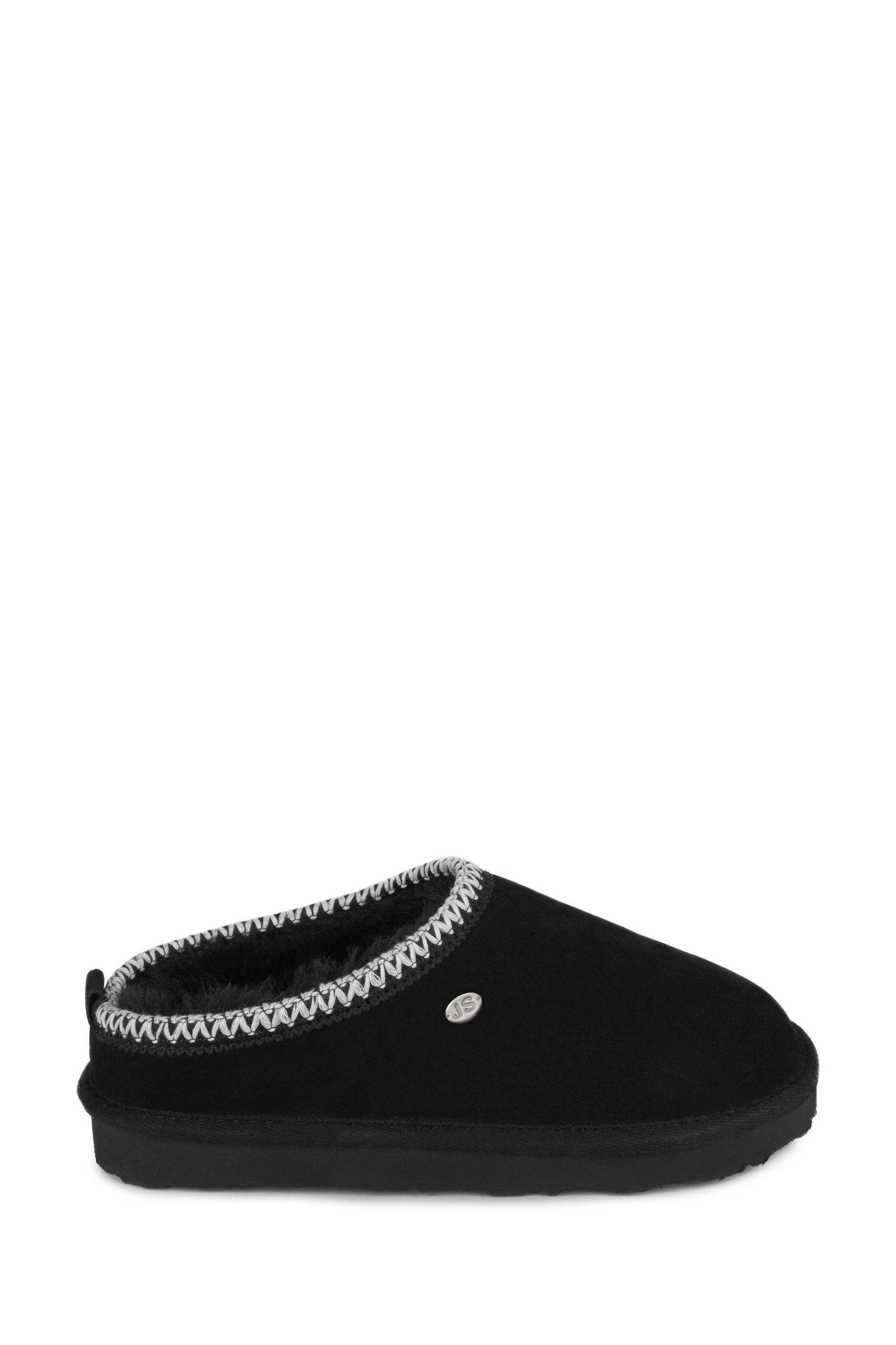 Buy Just Sheepskin Black Ladies Erin Swept Back Mule Slippers from Next Germany