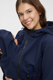 Mamalicious Blue Maternity Multi Function 3 in 1 Jacket - Image 6 of 8