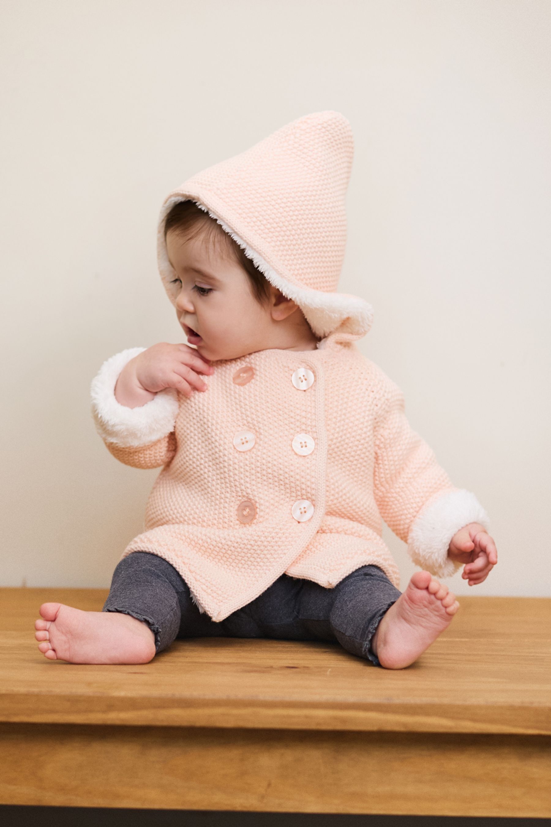 Buy The Little Tailor Baby Pink Pixie Pram Coat from Next Turkey