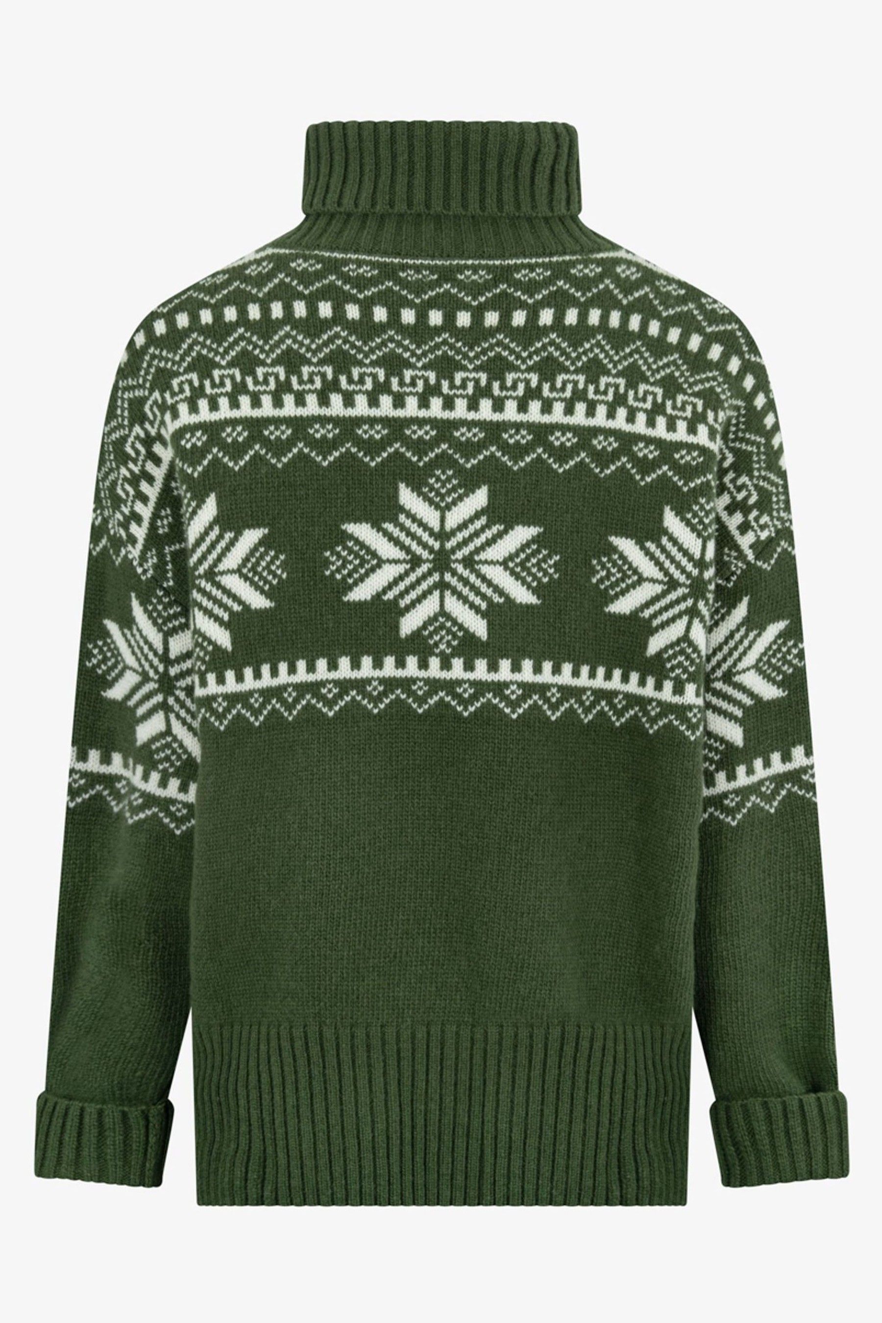 Buy The Little Tailor Snowflake Chunky Knit Slouch Christmas Jumper