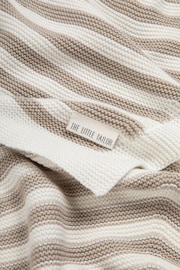 The Little Tailor Baby Chevron Design Cotton Knitted Shawl - Image 5 of 7