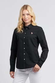 U.S. Polo Assn Black U.S. Polo Assn. Womens Classic Fit Poplin Shirt - Image 1 of 9