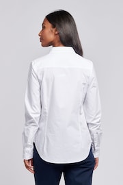 U.S. Polo Assn White U.S. Polo Assn. Womens Classic Fit Poplin Shirt - Image 4 of 4