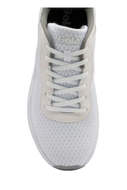 Gola White Ladies Draken Mesh Lace-Up Running Trainers - Image 4 of 4