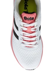 Gola White Ladies Typhoon RMD Recycled Mesh Lace Up Running Trainers - Image 3 of 4