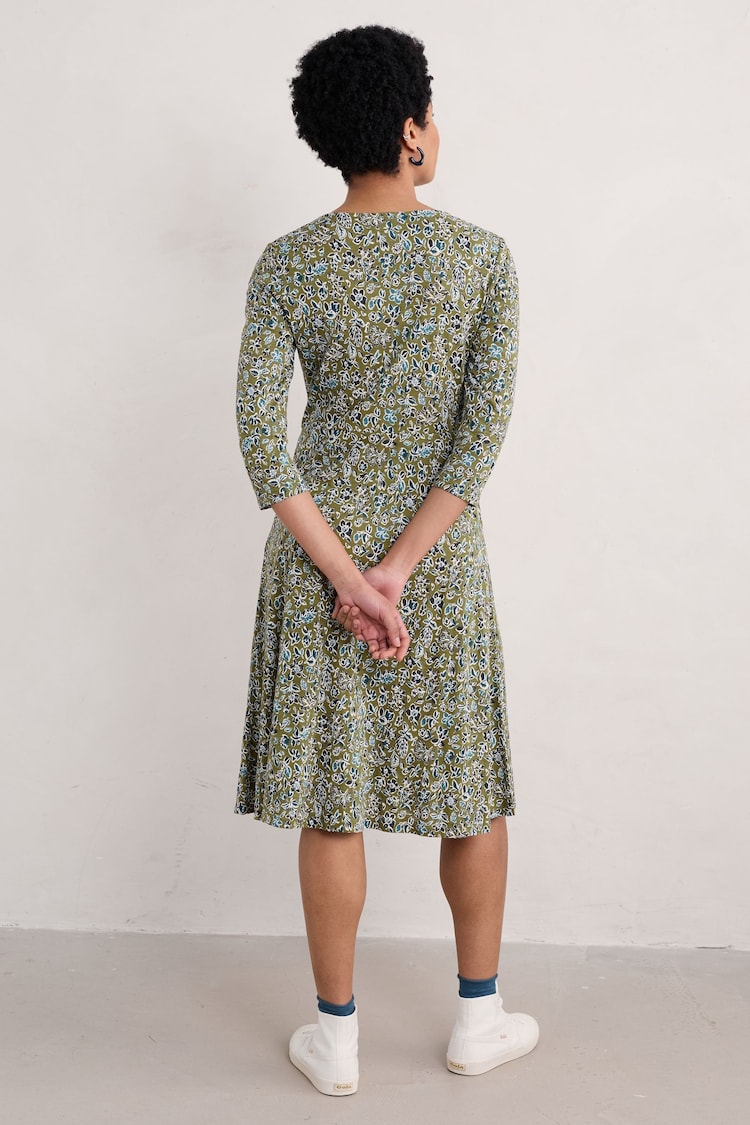 Seasalt Cornwall Green 3/4 Enor Dress - Image 2 of 5