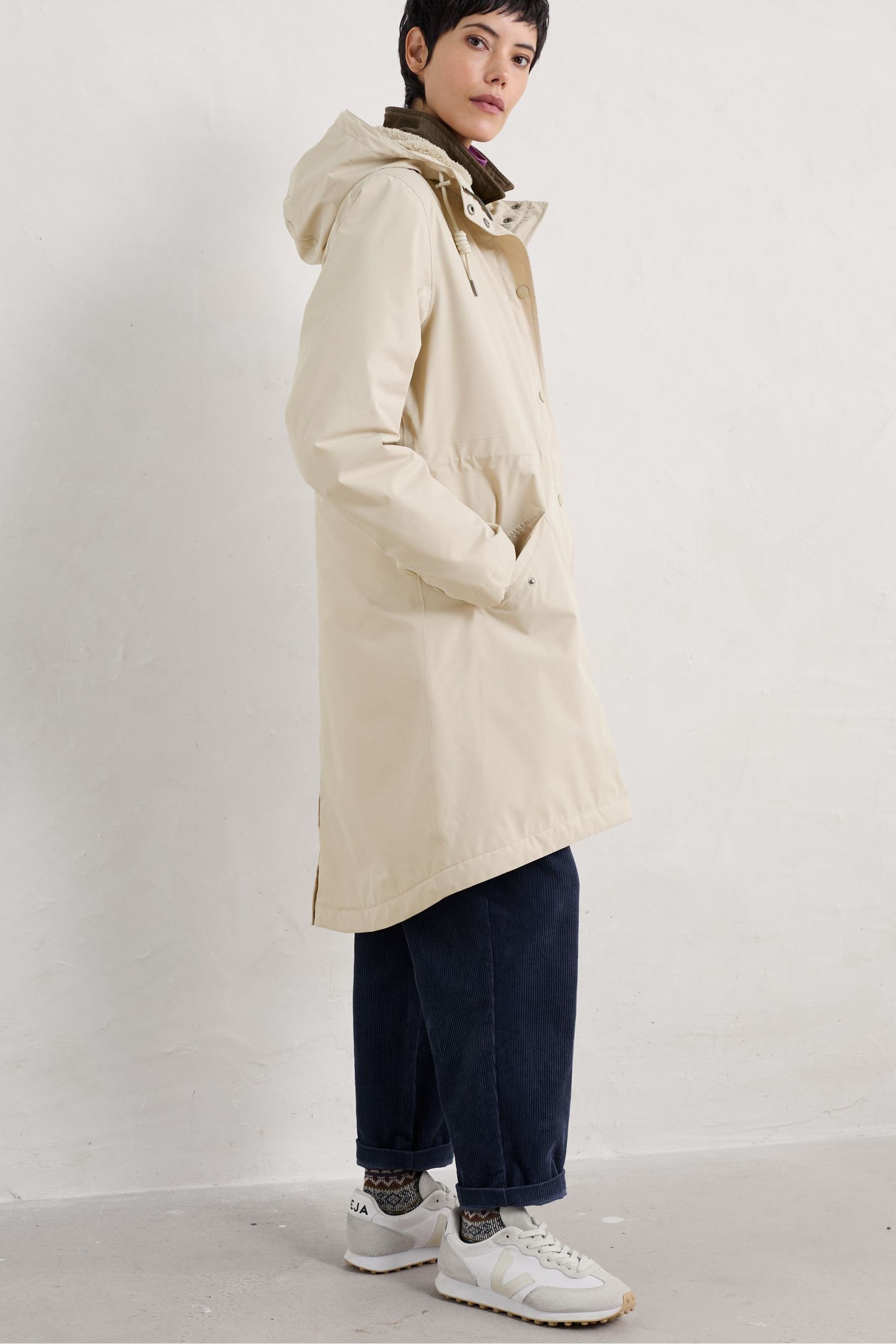 Buy Seasalt Cornwall Natural Tall Plant Waterproof Hunter 2 Coat from the Next UK online shop