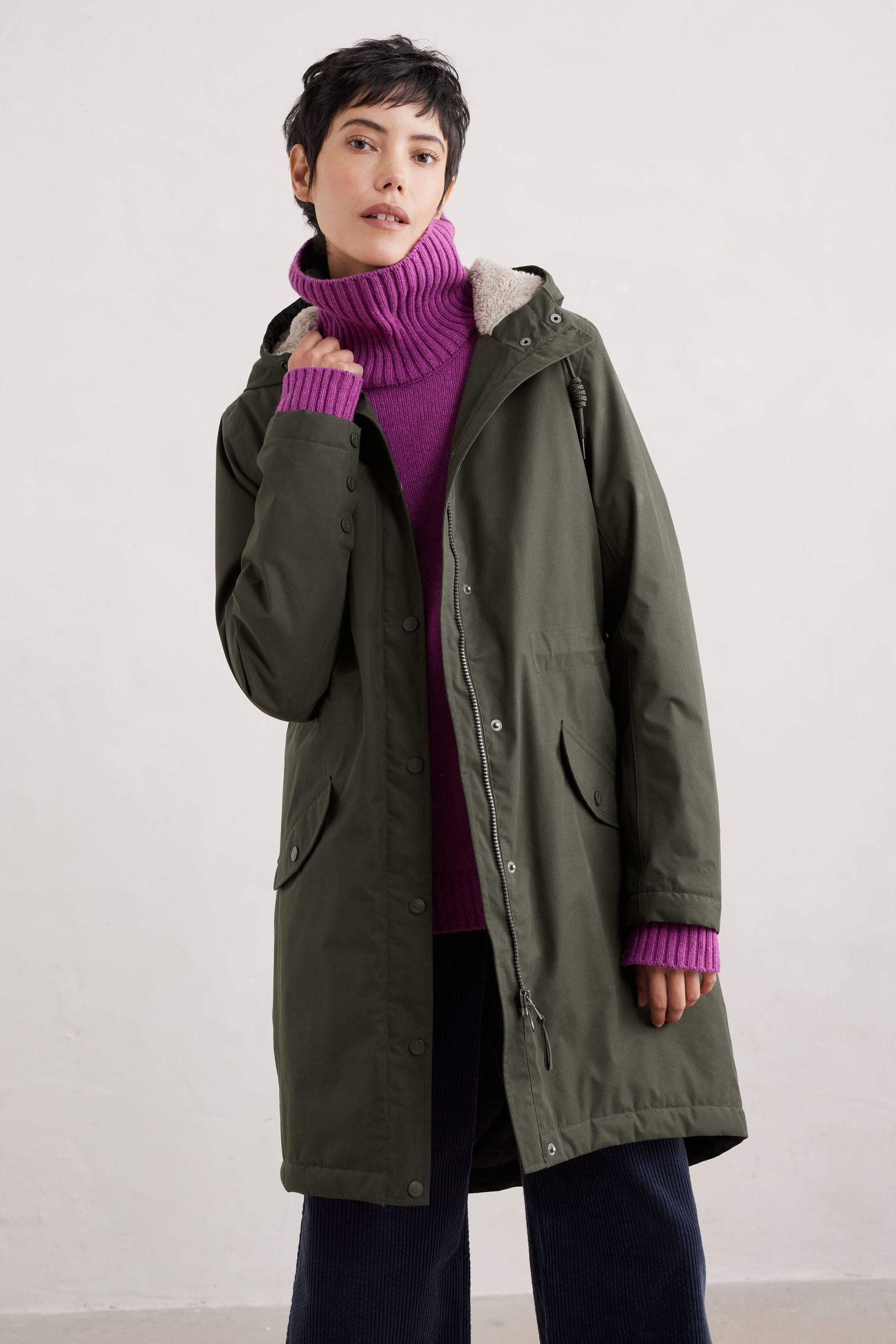 Hunter green parka sale