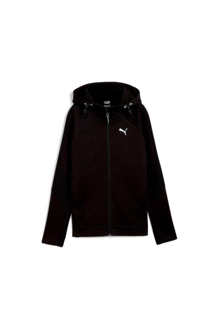 Puma Black Womens EVOSTRIPE Full Zip Hoodie - Image 6 of 6