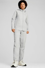 Puma Grey Womens EVOSTRIPE Full Zip Hoodie - Image 3 of 6