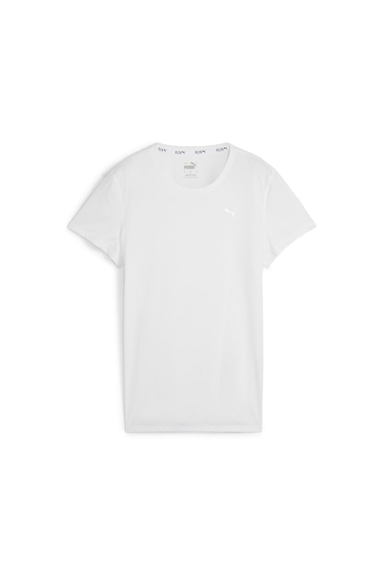 Puma White Womens Run Favorite T-Shirt - Image 1 of 2