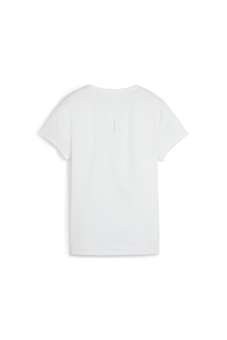 Puma White Womens Run Favorite T-Shirt - Image 2 of 2