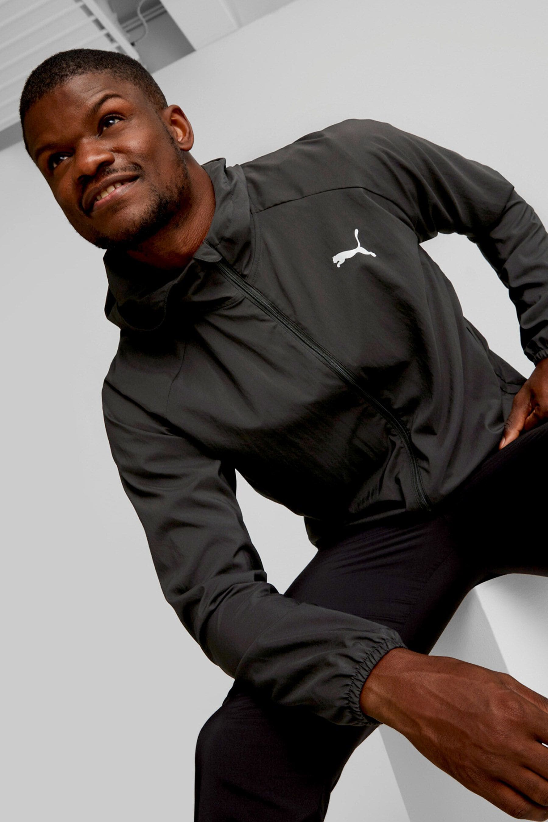 Buy Puma Black Mens Run Favourite Hooded Jacket from Next Gibraltar