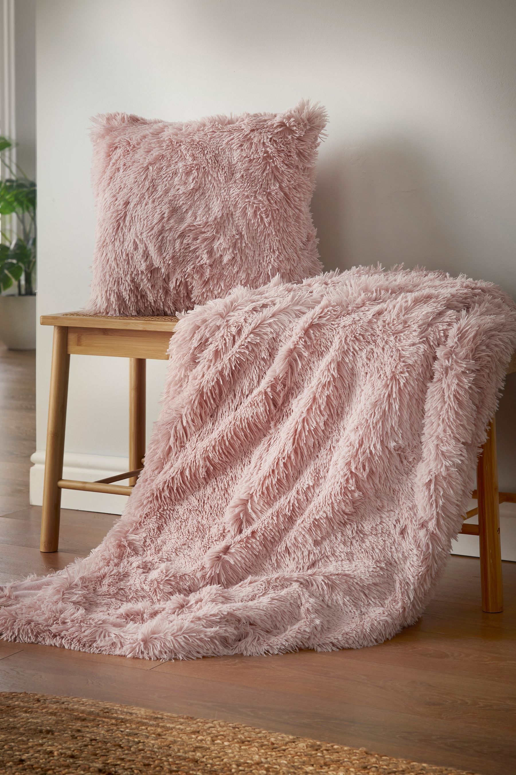 Buy Catherine Lansfield Pink So Soft Cuddly Deep Pile Faux Fur Throw from the Next UK online shop