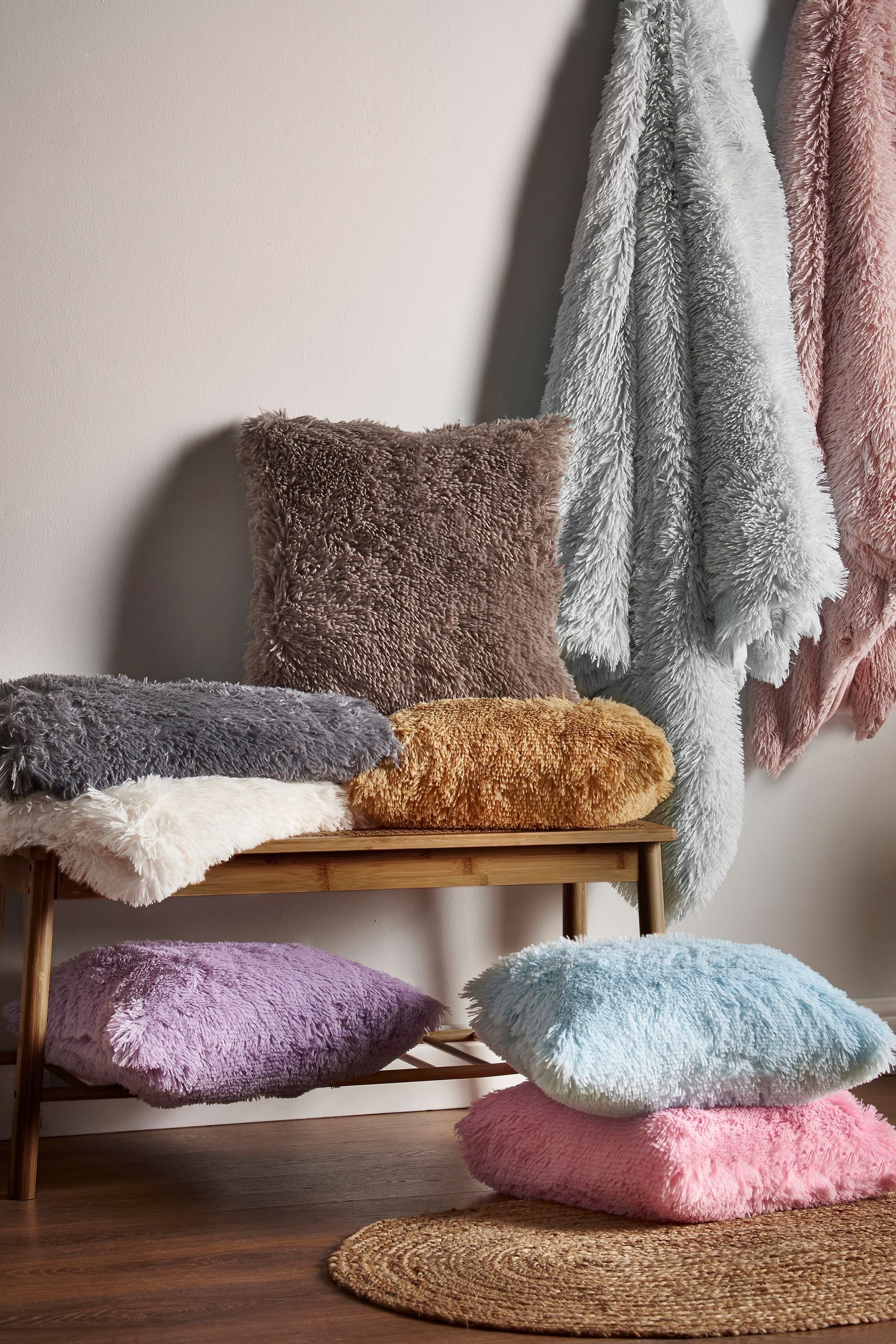 Buy Catherine Lansfield Pink So Soft Cuddly Deep Pile Faux Fur Throw from the Next UK online shop