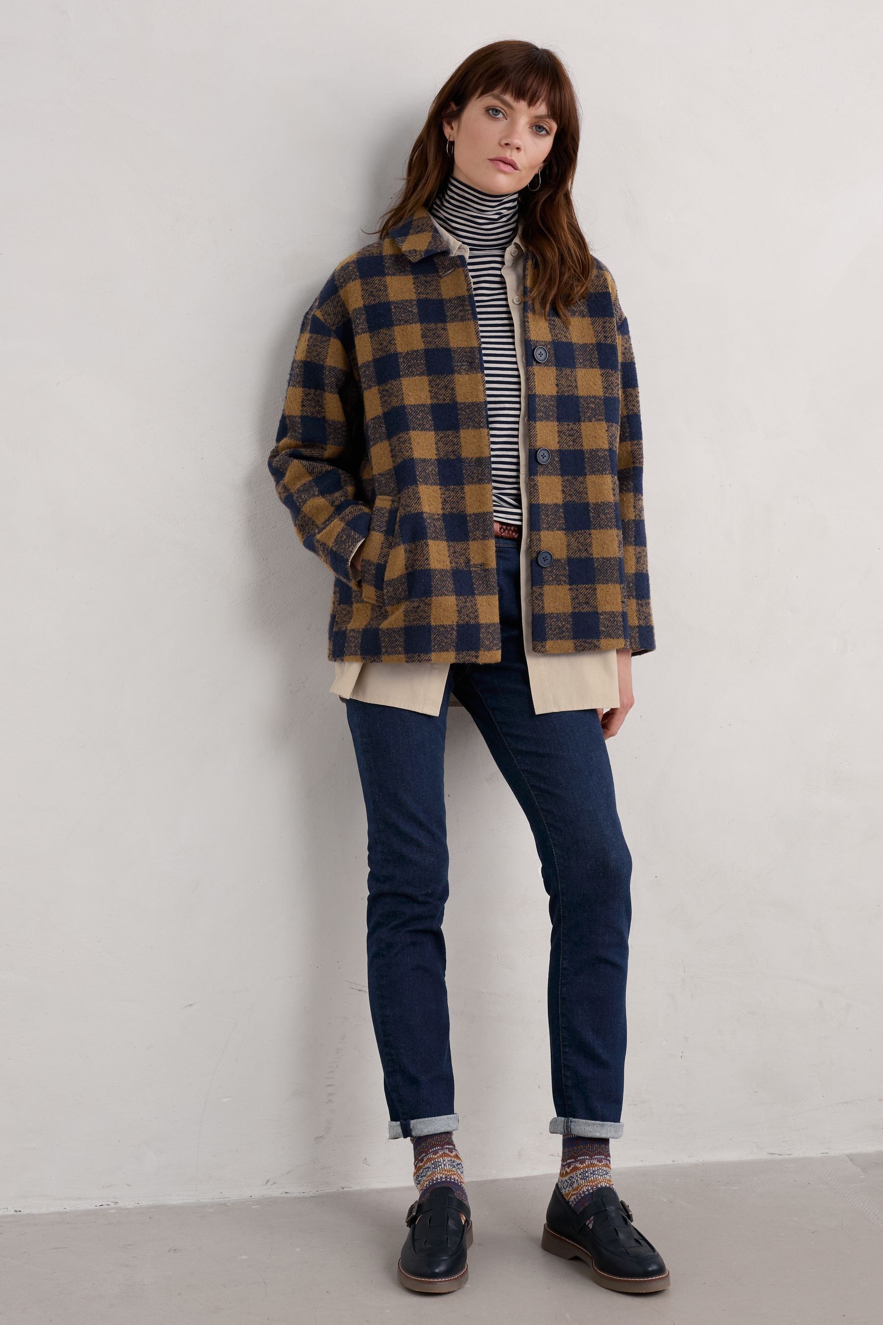 Buy Seasalt Cornwall Yellow Beamwind Coat Make Do Jacket from Next USA