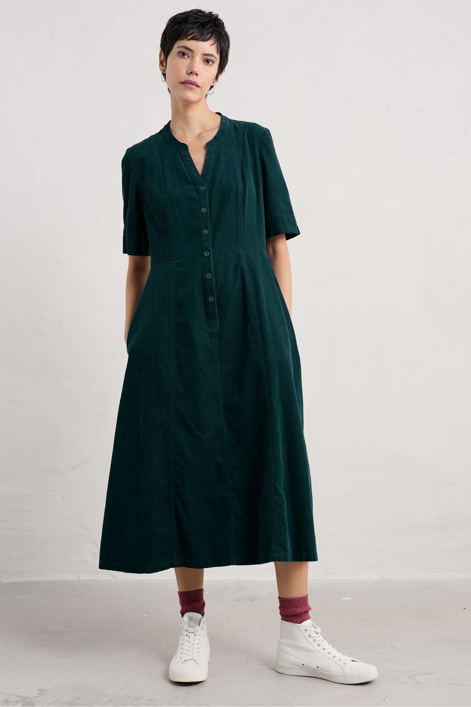 Buy Seasalt Cornwall Teal Blue Petite Wightwick Dress from the Next UK online shop