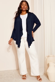 Friends Like These Navy Waterfall Cardigan - Image 2 of 4