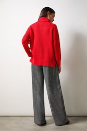 Ro&Zo Red Ribbed High Neck Jumper - Image 6 of 6